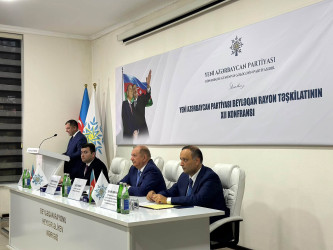Yeni Azərbaycan Partiyası Beyləqan rayon təşkilatının XII hesabat konfransı keçirilib.