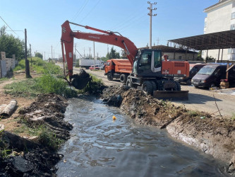 Əkin sahələrinin suvarma suyu ilə təminatının yaxşılaşdırılması istiqamətində tədbirlər davam etdirilir.