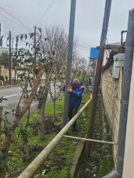 Beyləqanda elektrik təchizatının yenilənməsi davam etdirilir