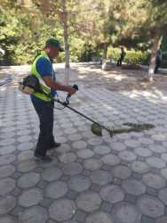 Beyləqan rayonunda abadlıq və təmizlik işləri davam etdirilir