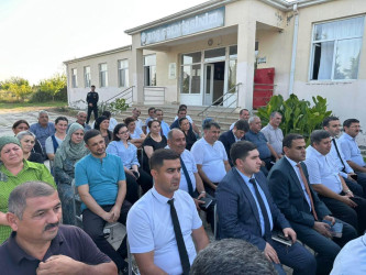Xaçınabad qəsəbəsində səyyar qəbul-görüş keçirildi