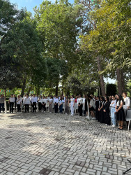Beyləqanda ali təhsil müəssisələrinə qəbul imtahanında yüksək bal toplayan məzunlarla görüş keçirilib.