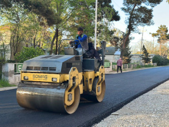 Beyləqanda yol infrastrukturu mərhələli şəkildə yenilənir.