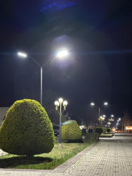 Beyləqan şəhərində Mədəniyyət və istirahət parkının işıqlandırma sistemi yenilənib