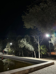 Beyləqan şəhərində Mədəniyyət və istirahət parkının işıqlandırma sistemi yenilənib