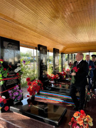 Anım Günü ərəfəsində Bahar və Qəhrəmanlı qəsəbələrində şəhid məzarları ziyarət olunub