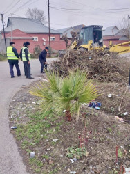 Beyləqan şəhərinin küçələrində təmizlik və abadlıq işləri aparılır