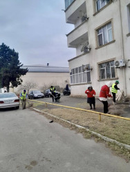 Beyləqanda mövsümə uyğun yaşıllaşdırma işləri davam etdirilir