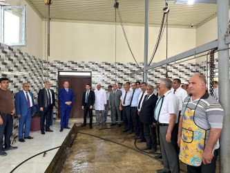 Beyləqanda müasir ət kəsim məntəqəsinin açılışı olub