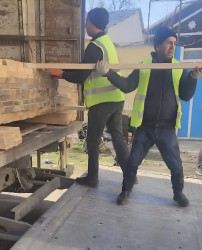 Beyləqanda yanğın hadisəsi baş vermiş yaşayış binasında bərpa işlərinə başlanılıb