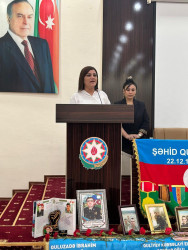 Şəhid Quliyev Barat Nizami oğlunun xatirəsinə həsr olunmuş tədbir keçirildi