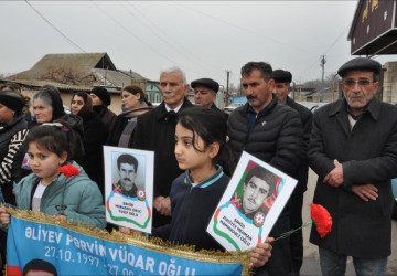 Vətən müharibəsi şəhidi Xudiyev Toğrulun doğum günü qeyd olunub.