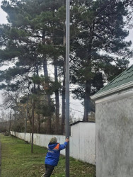 Beyləqanda elektrik təchizatının yenilənməsi davam etdirilir