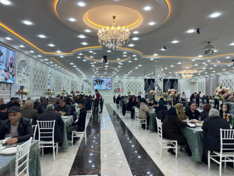 Martın 18-də Beyləqan rayonunda müqəddəs Ramazan ayı münasibətilə 400 nəfərlik iftar süfrəsi təşkil olunub.