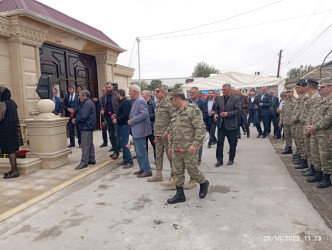 Şəhid Atakişiyev Toğrul Ramil oğlunun anım günündə "Toğrul" adına inşa edilmiş ehsan bulağının açılışı mərasimi keçirilib.