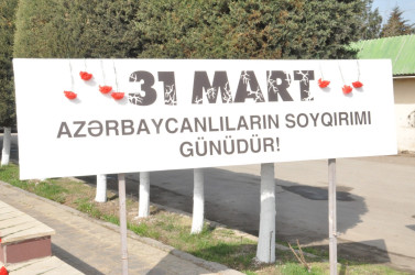 Beyləqanda 31 Mart-Soyqırımı qurbanlarının xatirəsi ehtiramla anılıb.