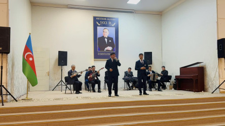 Beyləqanda “Ümummilli Lider Heydər Əliyev müasir müstəqil Azərbaycanın banisidir” adlı möhtəşəm tədbir keçirilib.