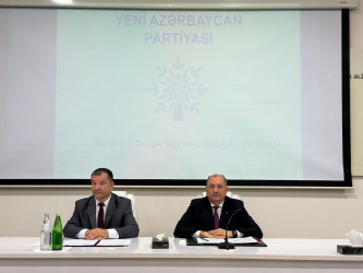 “Konstitusiya və Suverenlik İli” çərçivəsində Yeni Azərbaycan Partiyasının yaradılmasının 33-cü ildönümünə həsr olunmuş tədbir keçirildi.