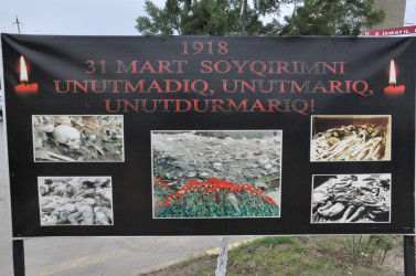 Beyləqanda 31 Mart Soyqırımı qurbanlarının xatirəsi anılıb.