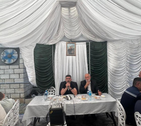 Şəhid atasının vəfatı ilə əlaqədar  başsağlığı verilib