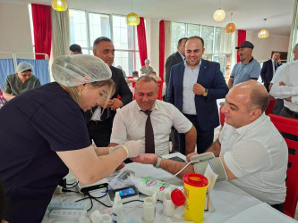 Beyləqanda “Talassemiyasız həyat naminə” qanvermə aksiyası keçirildi.