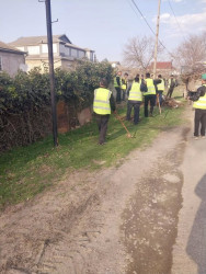 Daha bir neçə küçədə təmizlik və abadlıq işləri aparılmışdır.