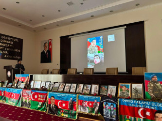 Beyləqanda antiterror şəhidi Fəti Fətizadənin xatirəsinə həsr olunmuş tədbir keçirilib