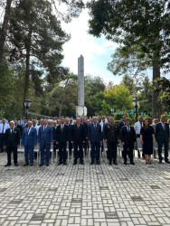 Beyləqanda ali təhsil müəssisələrinə qəbul imtahanında yüksək bal toplayan məzunlarla görüş keçirilib.