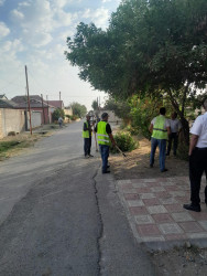 Beyləqan şəhərinin bu küçələrində təmizlik və abadlıq işləri aparılıb