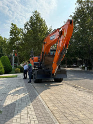 Azərbaycan Dövlət Su Ehtiyatları Agentliyi tərəfindən ayrılmış texnikalarla əkin sahələrinin suvarma suyu ilə təminatının yaxşılaşdırılması istiqamətində rayonda tədbirlər davam etdirilir.