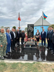 “27 Sentyabr - Anım Günü” ərəfəsində rayonun bir sıra yaşayış məntəqələrində şəhid məzarları ziyarət edilib.