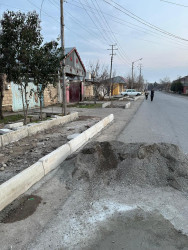 Daha bir mərkəzi küçədə-Akif Əkbərov küçəsində quruculuq işlərinə başlanıldı.
