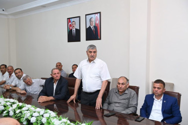 Beyləqanda sahibkarlarla görüş keçirilmişdir.