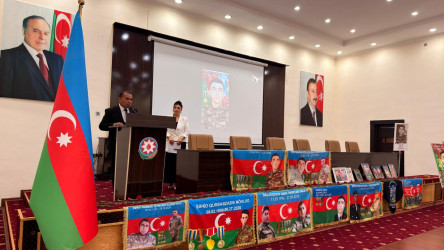 “Ordun varsa, yurdun var!” layihəsi çərçivəsində şəhid Xəlilov Elnurun xatirəsinə həsr olunmuş tədbir keçirilib