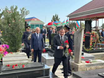 27 Sentyabr – Anım Günü ilə əlaqədar Beyləqan rayonunda Vətən müharibəsi şəhidlərinin əziz xatirəsi ehtiramla yad edilib.