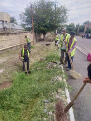 Beyləqan rayonunda suvarma arxlarında təmizlik işləri aparılıb