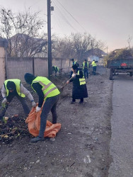 Beyləqan şəhərində abadlıq və təmizlik işləri davam etdirilir