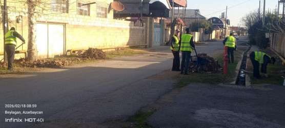 Beyləqanda abadlıq və təmizlik işləri mütəmadi xarakter daşıyır