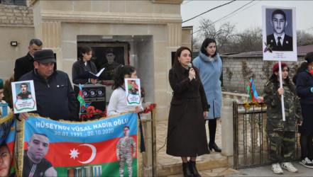 Vətən müharibəsi şəhidi Xudiyev Toğrulun doğum günü qeyd olunub.