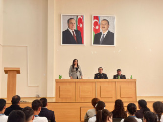 Beyləqanda məktəblilərlə maarifləndirici görüş təşkil olunub