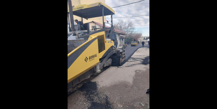 Beyləqan rayonunda asfaltlanma işi davam etdirilir