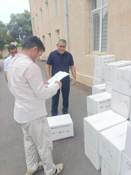 Beyləqanda şəhid övladlarına məktəbli ləvazimatları təqdim olunub
