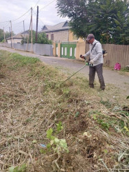 Beyləqan şəhəri ərazisində yerləşən daha bir suvarma kanalında bərpa və təmizlik işləri aparılıb