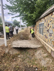 Beyləqan rayonunda suvarma arxlarında təmizlik işləri aparılıb