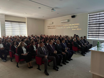 “Konstitusiya və Suverenlik İli” çərçivəsində Yeni Azərbaycan Partiyasının yaradılmasının 33-cü ildönümünə həsr olunmuş tədbir keçirildi.