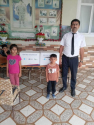 Beyləqanda şəhid övladlarına məktəbli ləvazimatları təqdim olunub