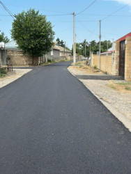 Beyləqan şəhəri Habil Hacıyev küçəsində asfaltlanma işləri yekunlaşıb