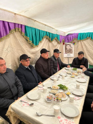 İcra başçısı bu gün daha bir Vətən müharibəsi şəhidinin - Xəlilov Elnur Ramiz  oğlunun ildönümü məclisində iştirak edib.