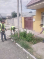 Beyləqan rayonunda suvarma arxlarında təmizlik işləri aparılıb