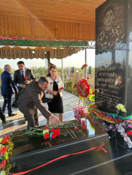 Mayak qəsəbəsi şəhidlərinin məzarları ziyarət olunub.